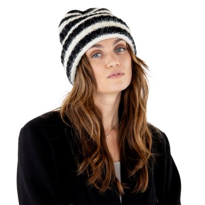 Beanies - Gårda Isfjord Slouch Beanie (black/white)