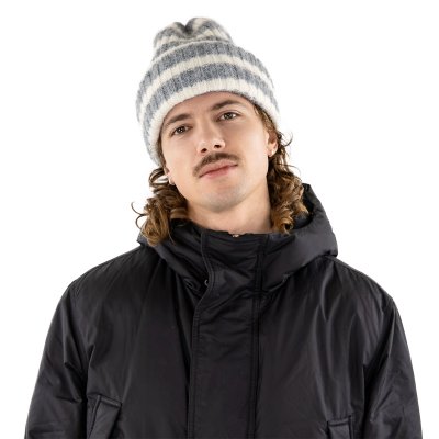Beanies - Gårda Isfjord Slouch Beanie (grey/white)
