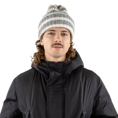 Beanies - Gårda Isfjord Slouch Beanie (grey/white)