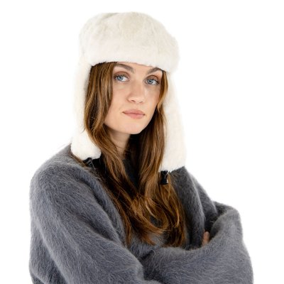Trapper hat - Gårda Angora Trapper Hat (white)