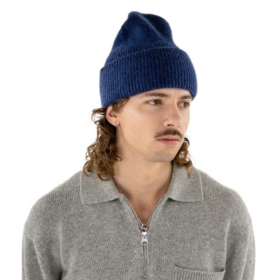 Beanies - Gårda Angora Beanie (navy blue)
