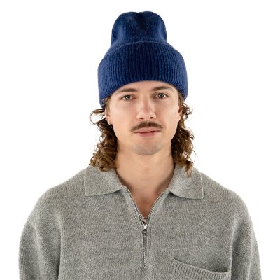 Beanies - Gårda Angora Beanie (navy blue)