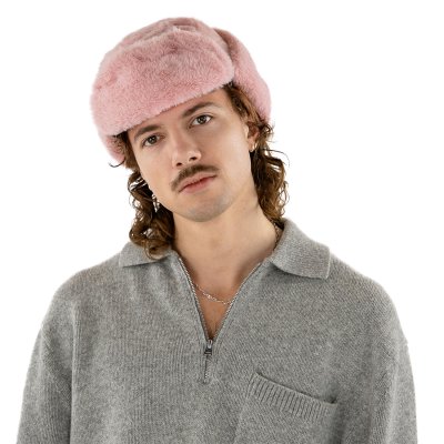 Trapper hat - Gårda Angora Trapper Hat (pink)