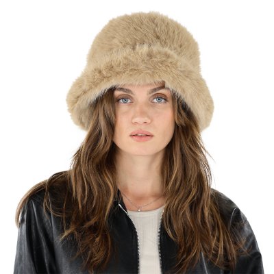 Fur Hat - Gårda Piatra Faux Fur Hat (beige)