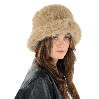 Fur Hat - Gårda Piatra Faux Fur Hat (beige)