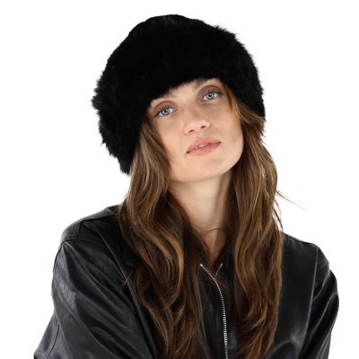 Fur Hat - Gårda Deva Faux Fur Hat (black)