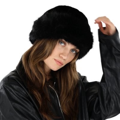 Fur Hat - Gårda Deva Faux Fur Hat (black)