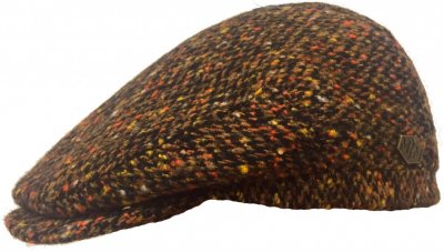Flat cap - MJM Jordan Wool (brown-orange)
