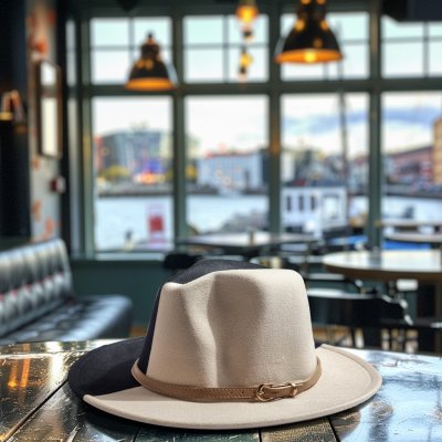 Hats - Gårda Felt Hat (black/offwhite)