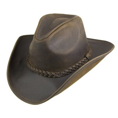 Hats - Jaxon Hats Buffalo Skinnhatt (brown)