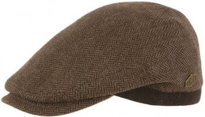 Flat cap - MJM Jordan Eco Merino Wool (brown)