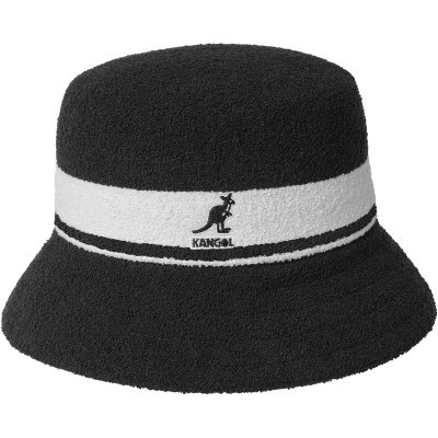 Hats - Kangol Bermuda Stripe Bucket (black-white)