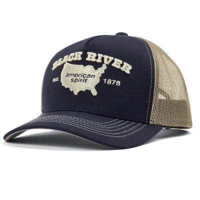 Cap - Black River America Trucker (navy/cream)