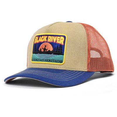 Cap - Black River Kayak Trucker (beige/orange/blue)