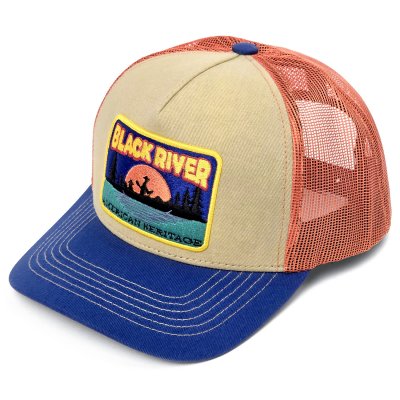 Cap - Black River Kayak Trucker (beige/orange/blue)