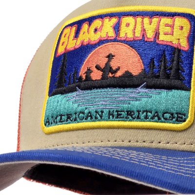 Cap - Black River Kayak Trucker (beige/orange/blue)