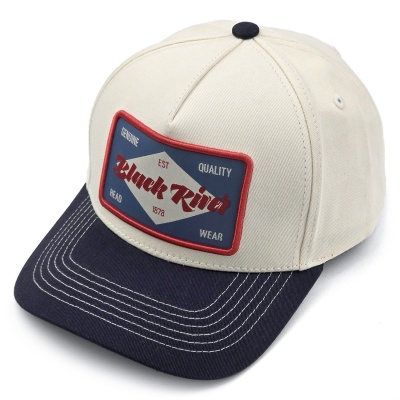 Cap - Black River Atlanta Cotton Snapback (off-white/navy)