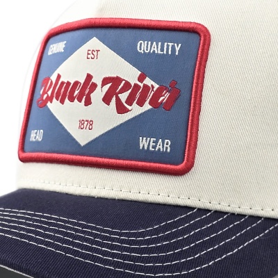 Cap - Black River Atlanta Cotton Snapback (off-white/navy)