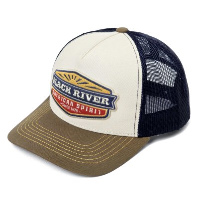 Cap - Black River Beacon Trucker (off-white/blue/green)