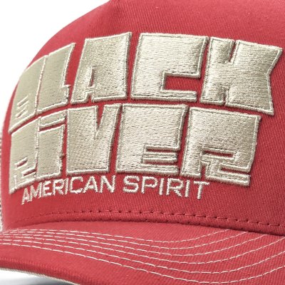 Cap - Black River Bold Logo Trucker (red/cream)