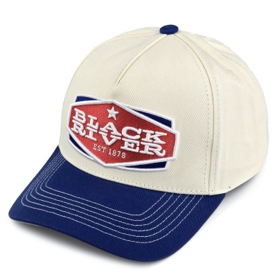 Cap - Black River Cincinnati Cotton Snapback (off-white/blue)