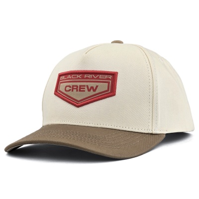 Cap - Black River Crew Cotton Snapback (off-white/khaki)
