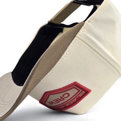 Cap - Black River Crew Cotton Snapback (off-white/khaki)