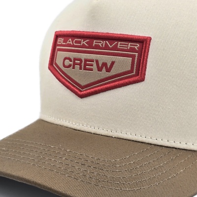 Cap - Black River Crew Cotton Snapback (off-white/khaki)