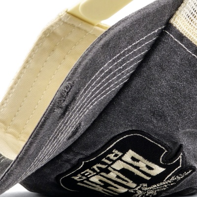 Cap - Black River Eagle Washed Trucker (black/cream)
