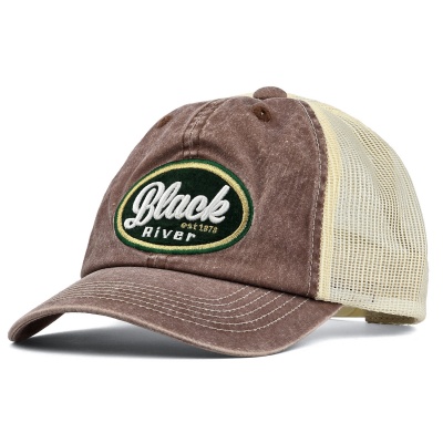 Cap - Black River Eugene Washed Trucker (brown/cream)