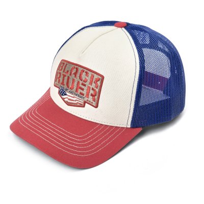 Cap - Black River Frontier Trucker (off-white/blue/red)