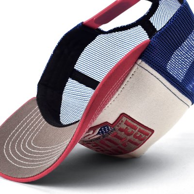 Cap - Black River Frontier Trucker (off-white/blue/red)