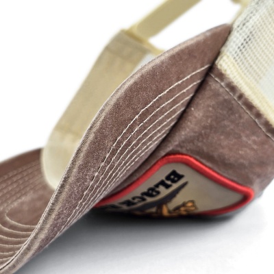 Cap - Black River Grizzly Washed Trucker (brown/cream)