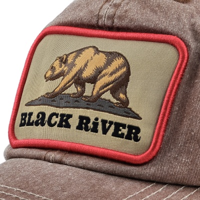 Cap - Black River Grizzly Washed Trucker (brown/cream)