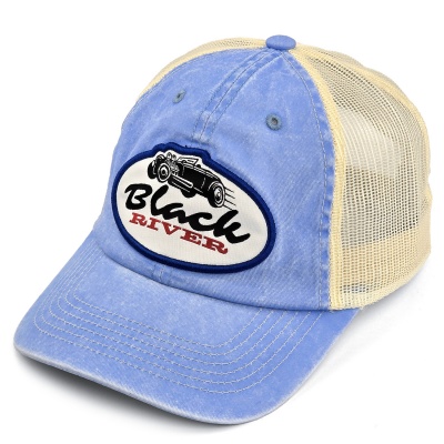 Cap - Black River Hot Rod Washed Trucker (light blue/cream)