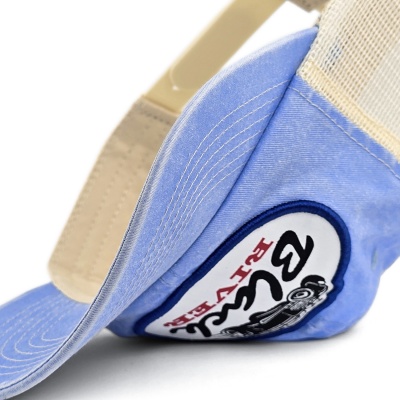 Cap - Black River Hot Rod Washed Trucker (light blue/cream)