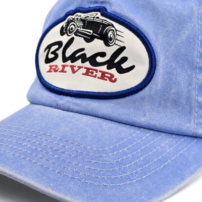 Cap - Black River Hot Rod Washed Trucker (light blue/cream)