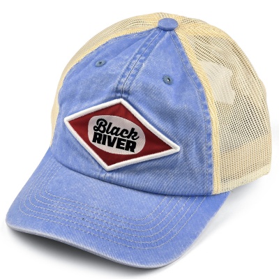 Cap - Black River Memphis Washed Trucker (light blue/cream)