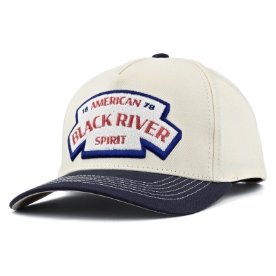 Cap - Black River Nashville Cotton Snapback (off-white/navy)