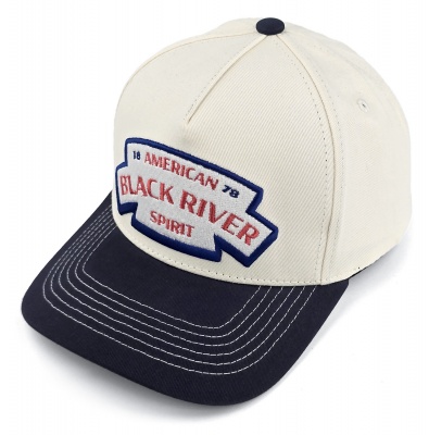 Cap - Black River Nashville Cotton Snapback (off-white/navy)