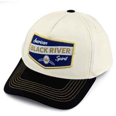 Cap - Black River Omaha Cotton Snapback (off-white/black)