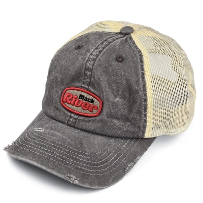 Cap - Black River Portland Washed Trucker (black/cream)