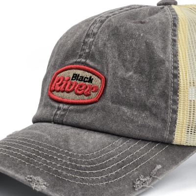Cap - Black River Portland Washed Trucker (black/cream)