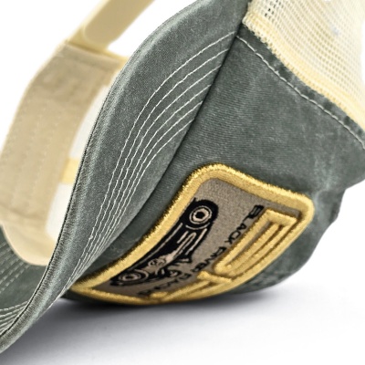 Cap - Black River Racer Washed Trucker (dark green/cream)
