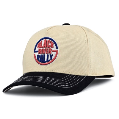 Cap - Black River Rally Cotton Snapback (cream/black)
