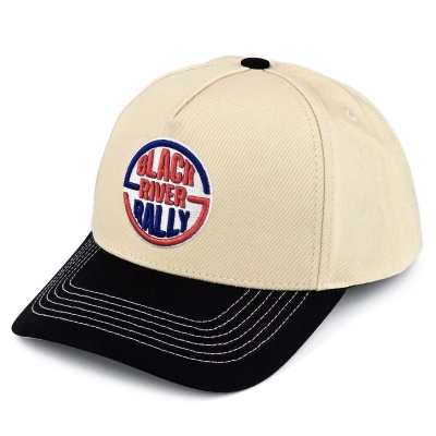Cap - Black River Rally Cotton Snapback (cream/black)