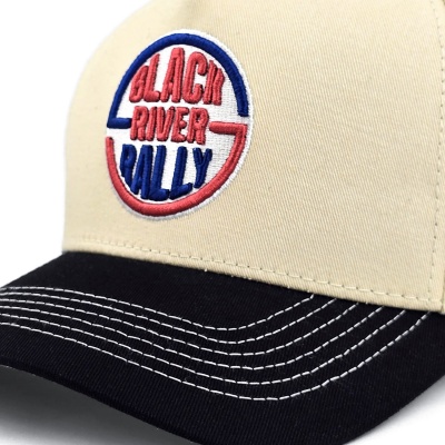Cap - Black River Rally Cotton Snapback (cream/black)