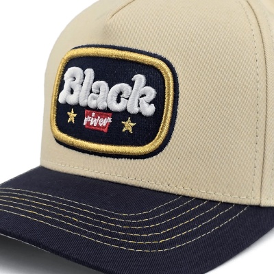 Cap - Black River Reno Cotton Snapback (cream/navy)