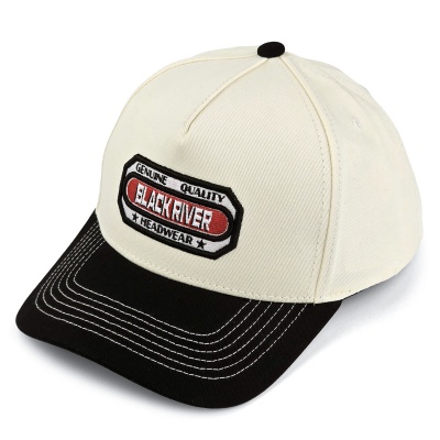 Cap - Black River Richmond Cotton Snapback (off-white/black)