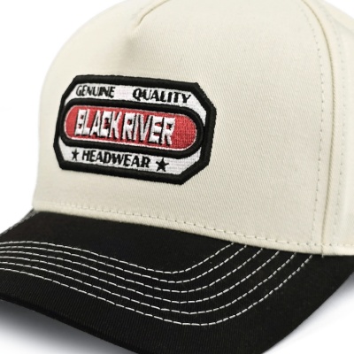 Cap - Black River Richmond Cotton Snapback (off-white/black)